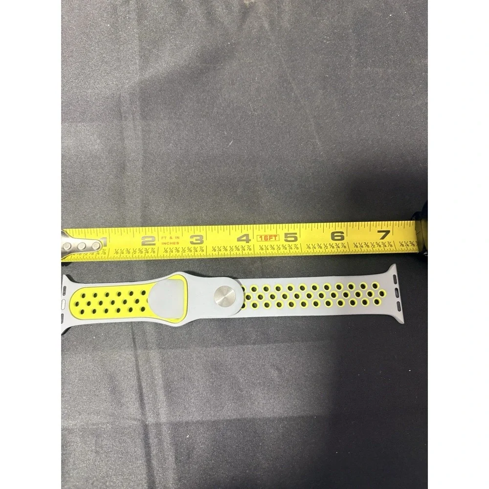 Apple Watch Band 38/40/41mm Breathable Sport Silicone Gray Volt M/L